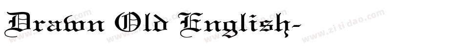 Drawn Old English字体转换
